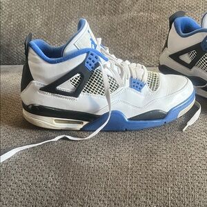 Jordan Athletic Shoes White and Blue